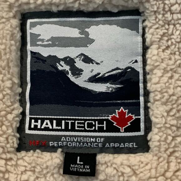 HALITECH HFX PERFORMANCE APPAREL Mens Hip Length Black Winter Coat Size Large - Picture 2 of 12